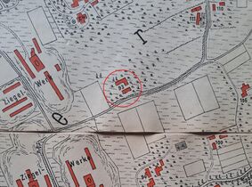 Lage am Stadtplan von 1904