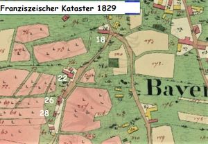 Franzisz. Kataster Bayerdorf - 1829